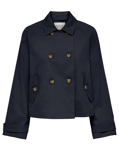 Only - April Short Trenchcoat - Night Sky 